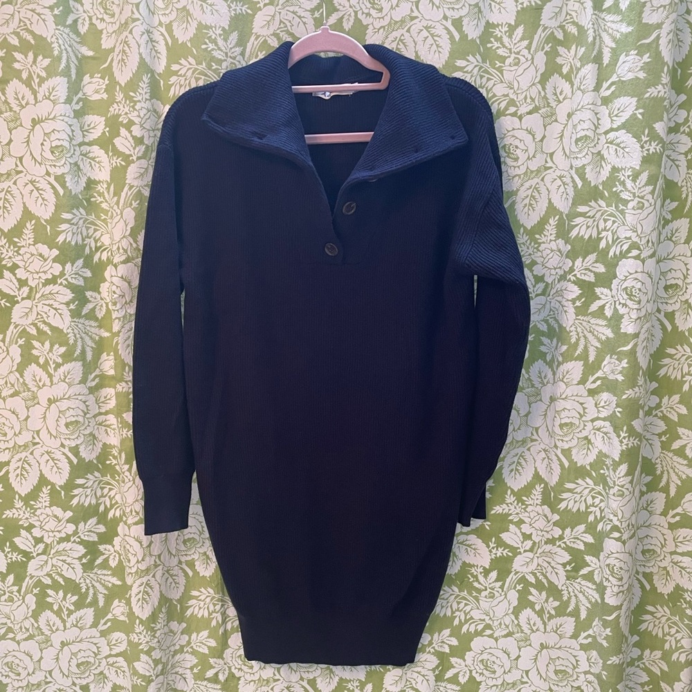🏝️Big $10 Sale!🏝️Anrabess Navy Blue Sweater Dress